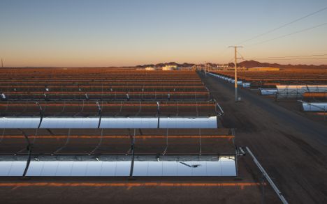 Parabolic trough collectors of Solana.